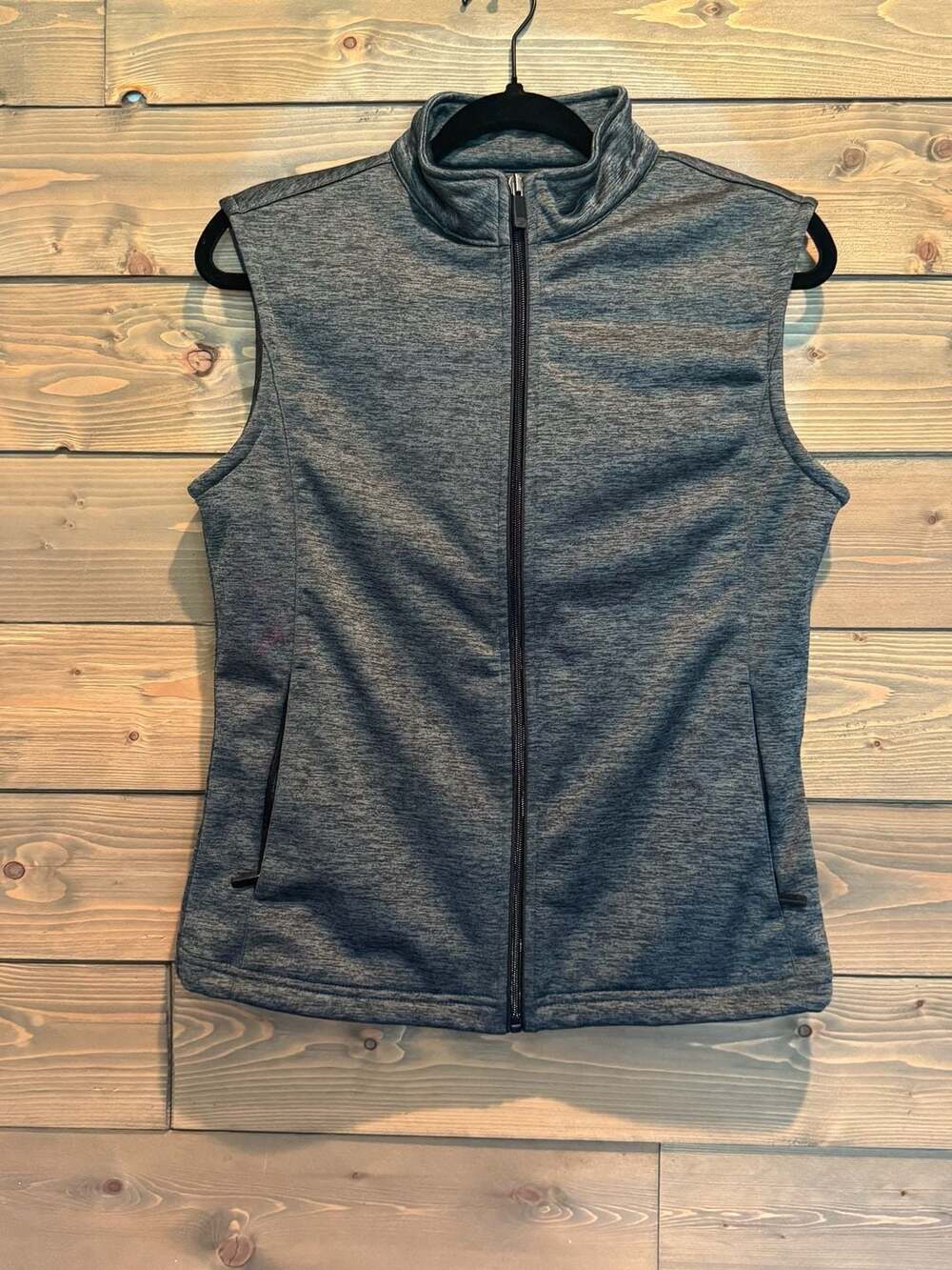Glen Echo Golf Women's Full Zip Heathered Performance Vest Size M